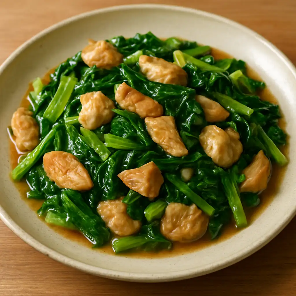 雞肉炒青菜 食譜成品照