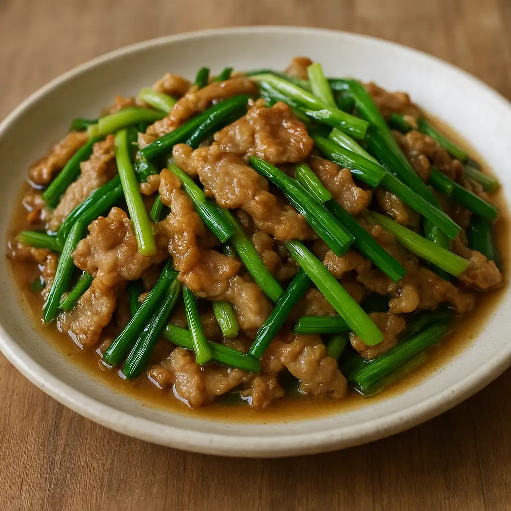 蔥爆豬肉 食譜成品照