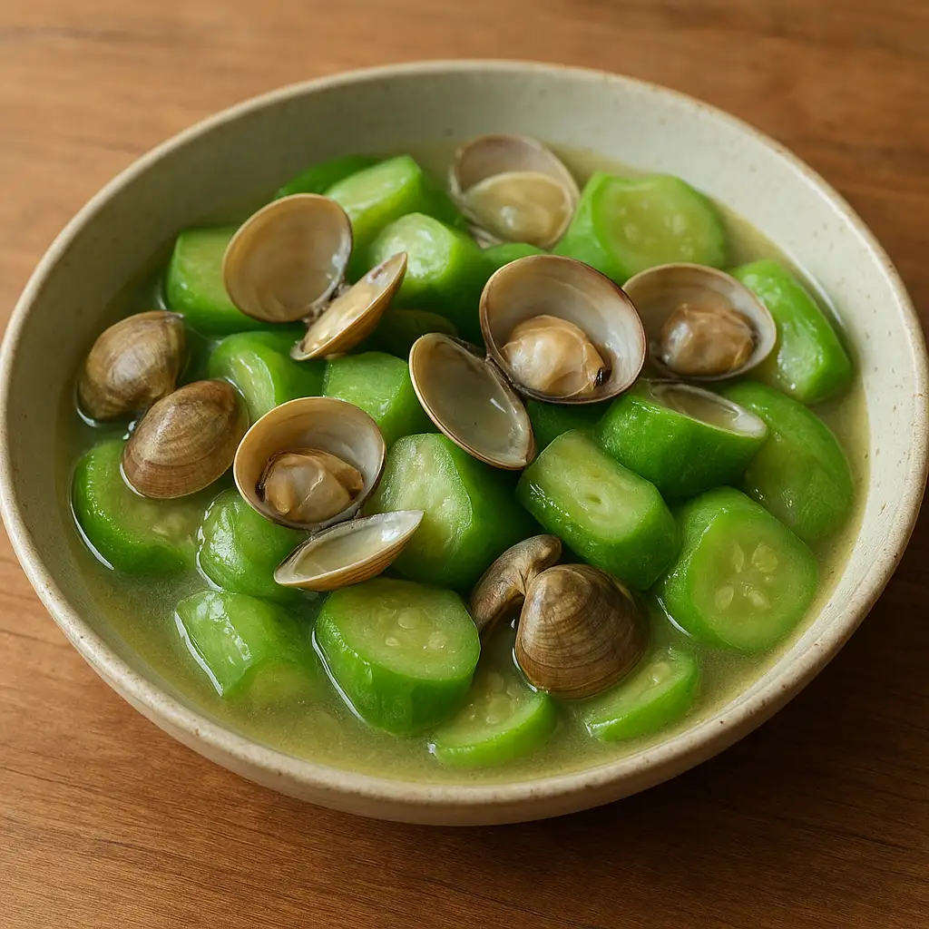 蛤蜊絲瓜 食譜成品照