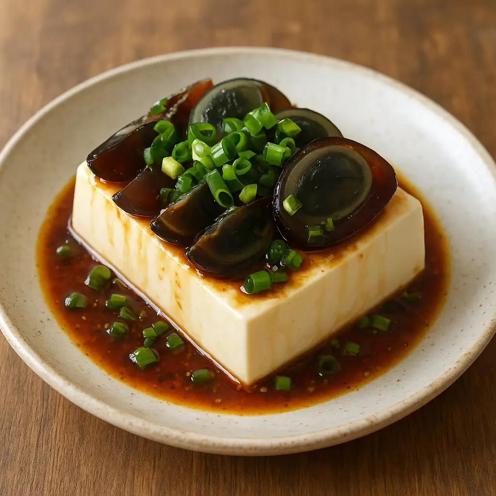 皮蛋豆腐 食譜成品照