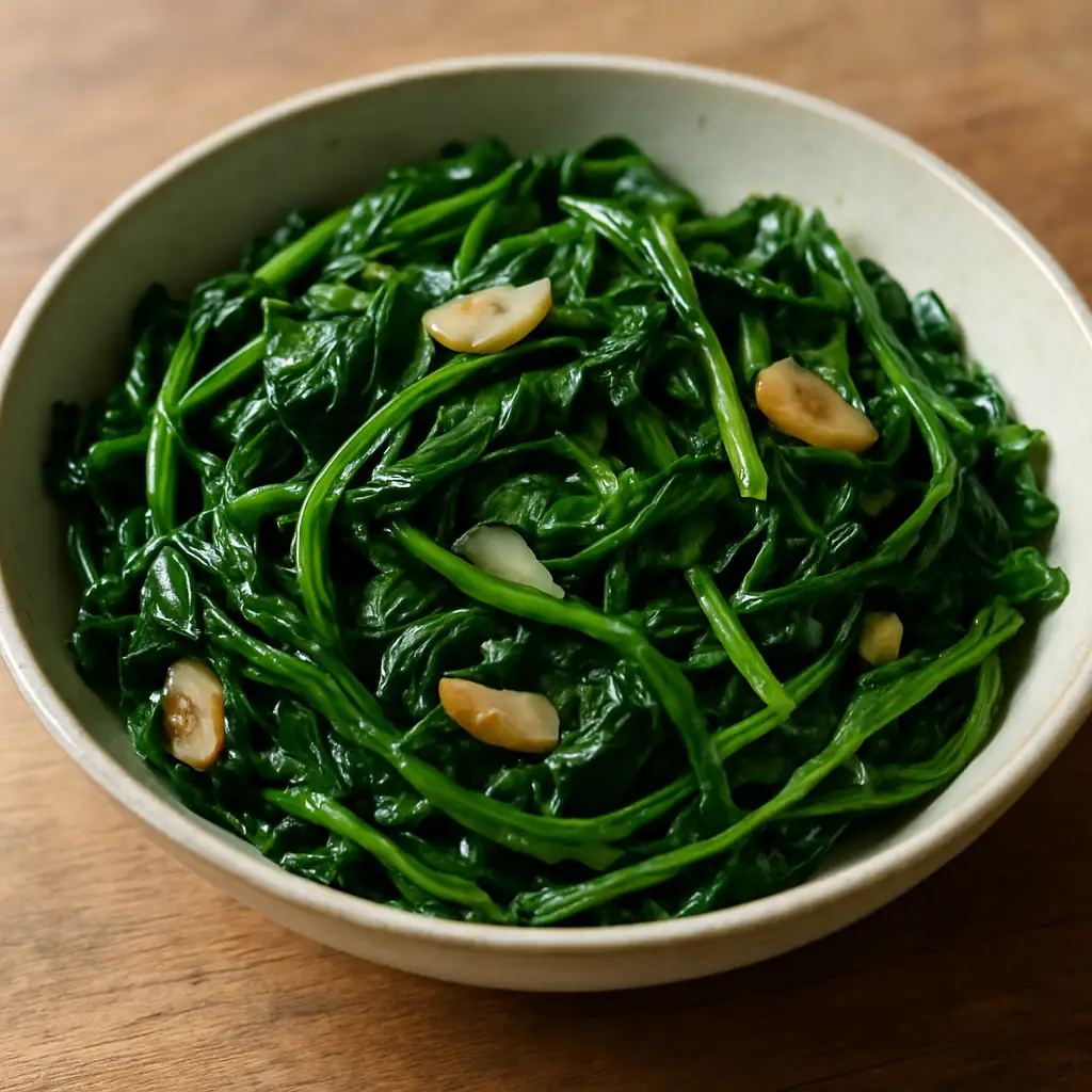蒜炒地瓜葉 食譜成品照