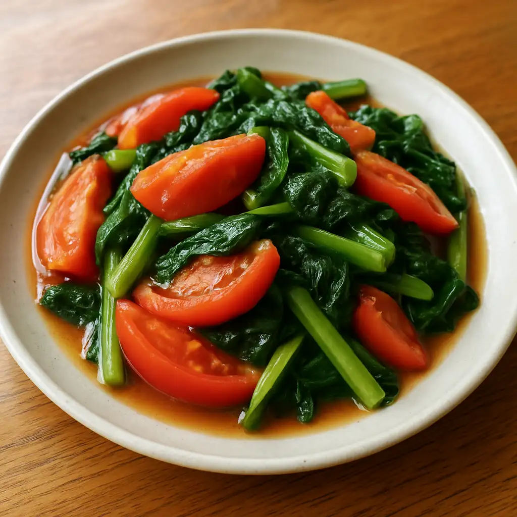 番茄炒青菜 食譜成品照