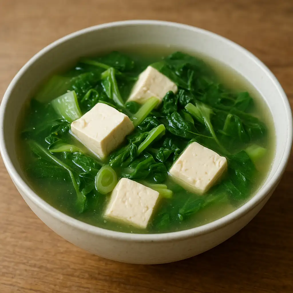 青菜豆腐湯 食譜成品照