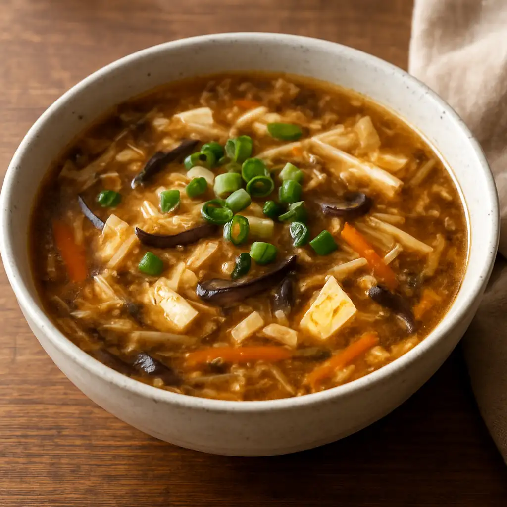 酸辣湯 食譜成品照