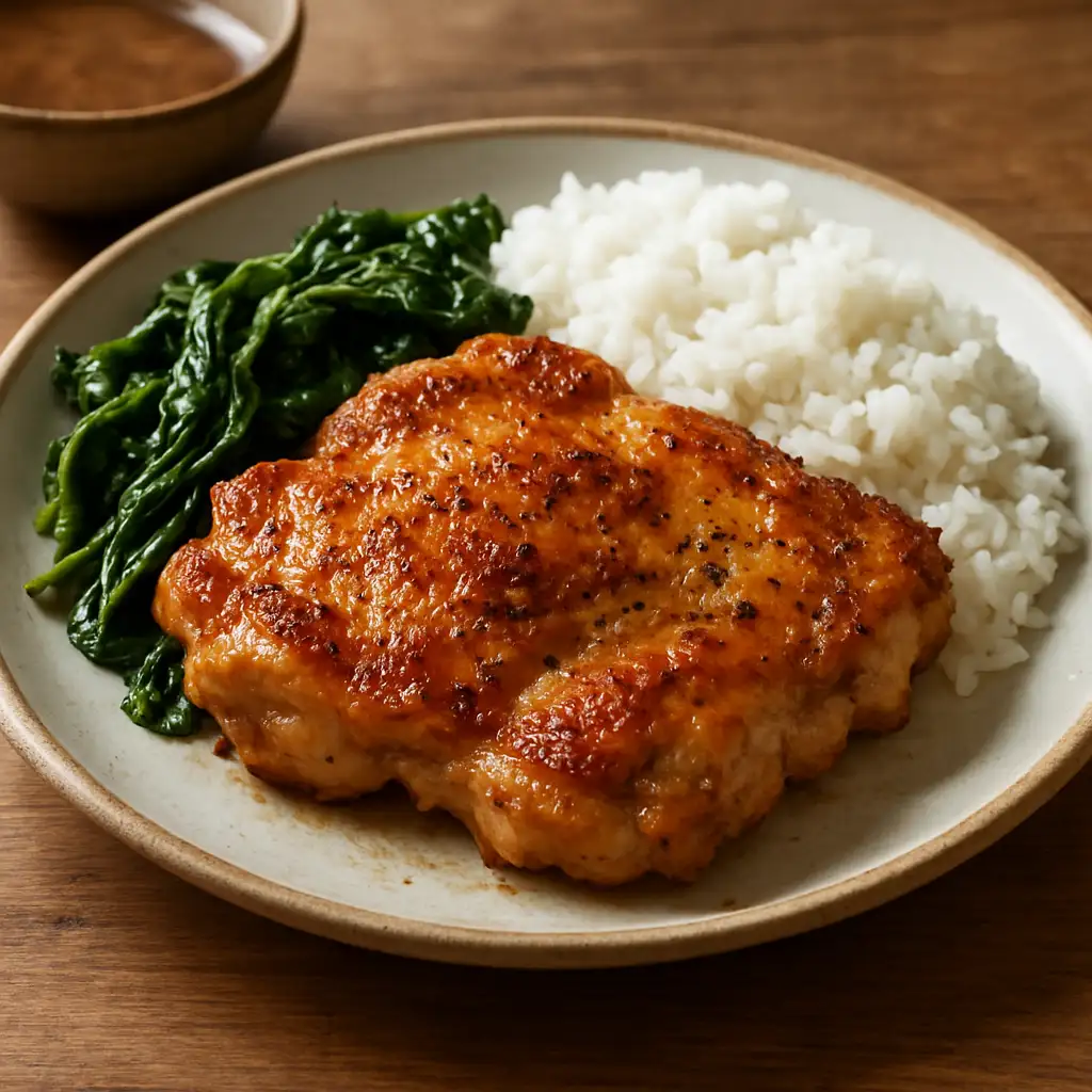 香煎雞腿排 食譜成品照